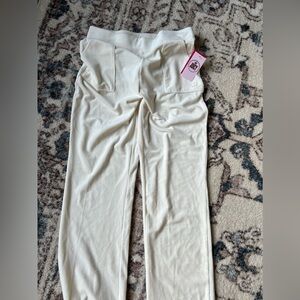 Juicy By Juicy Couture Womens Velvet VelourMid Rise Straight Track Pant Size M/L